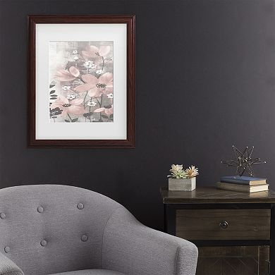 Floral Symphony Blush Framed Wall Art
