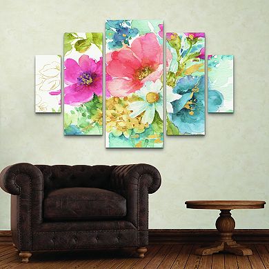 My Garden Bouquet I Canvas Wall Art 5-piece Set