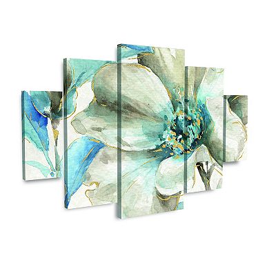 Indigold IV Canvas Wall Art 5-piece Set