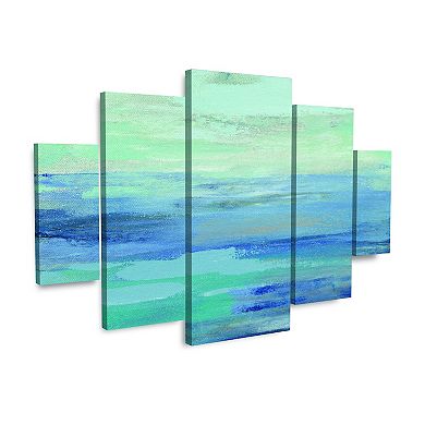 Sunset Beach II Canvas Wall Art 5-piece Set