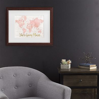 World She's Going Places Framed Wall Art