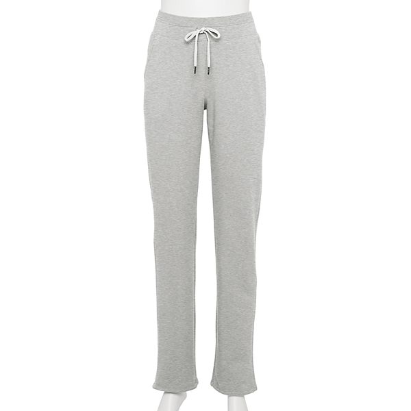 TEK GEAR Ultrasoft Fleece Gray Pants L (14/16) Inseam 29 Elastic