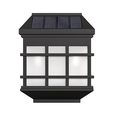 Flash Furniture 6-pack Wall Mount LED Weather Resistant Solar Powered Deck & Fencing Lights