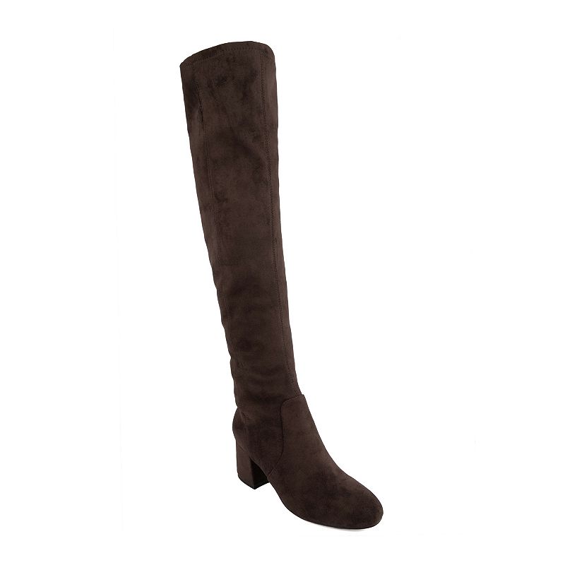 UPC 196050402793 product image for sugar Ollie Women's Over The Knee Boots, Size: 10, Brwn Micro | upcitemdb.com