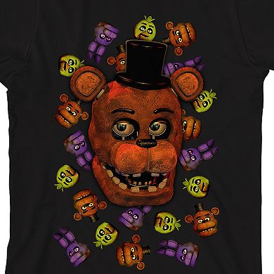 Boys 8-20 Five Nights at Freddy's Character Graphic Tee