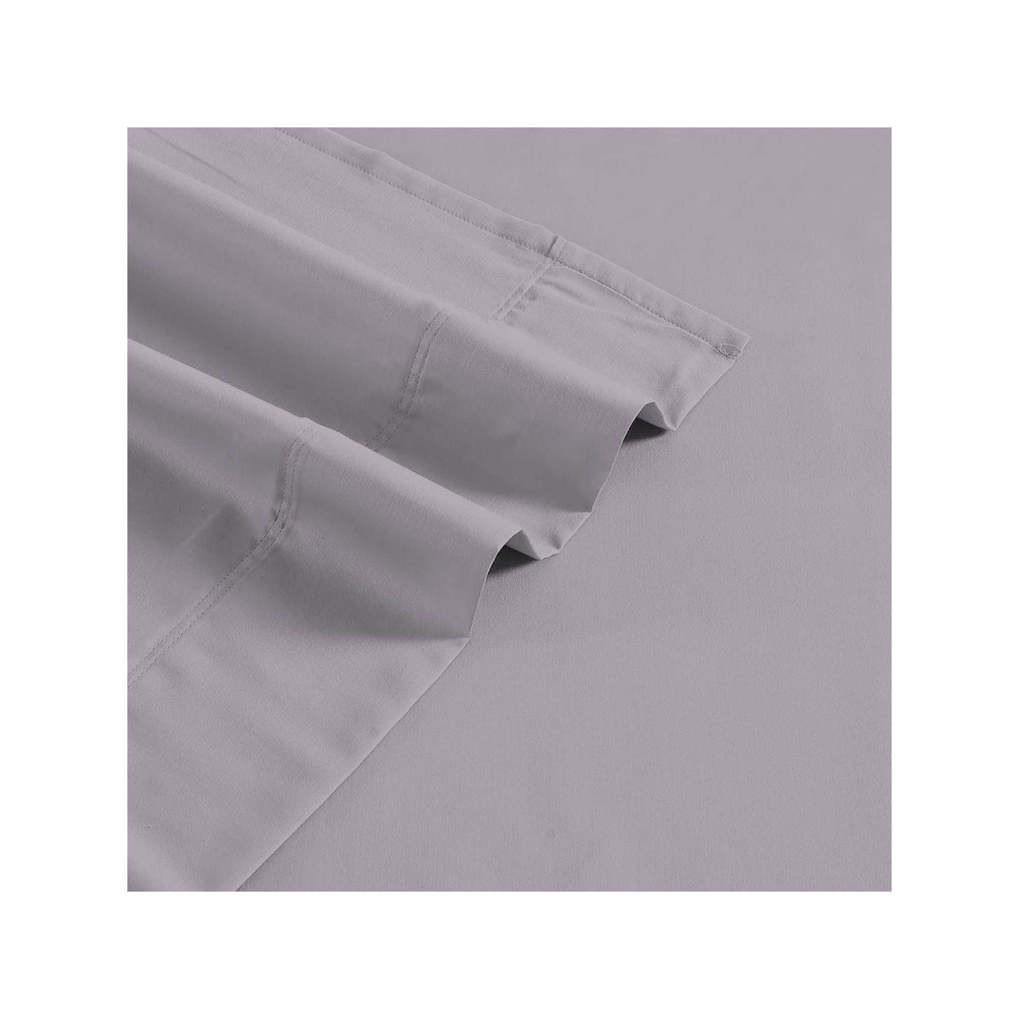 Color Sense Brushed Cotton Blend Lightweight Sheet Set, Purple