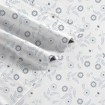 Color Sense Brushed Cotton Blend Lightweight Sheet Set