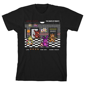 Boys 8-20 Five Nights at Freddy's Retro Gaming Graphic Tee