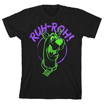 Boys 8-20 Scooby Doo Neon Ruh-Roh Graphic Tee
