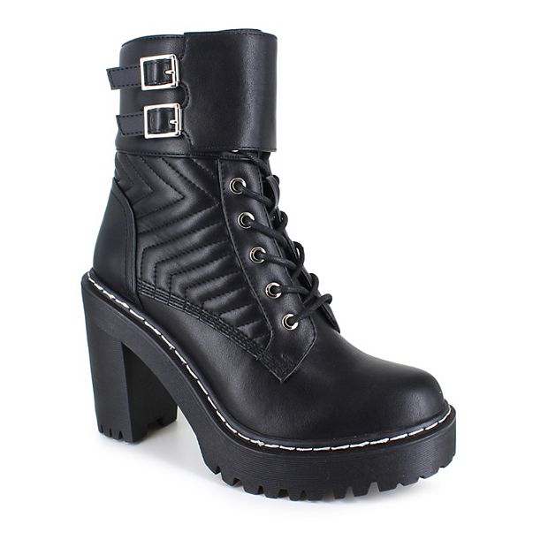 High heel outlet hiker boots