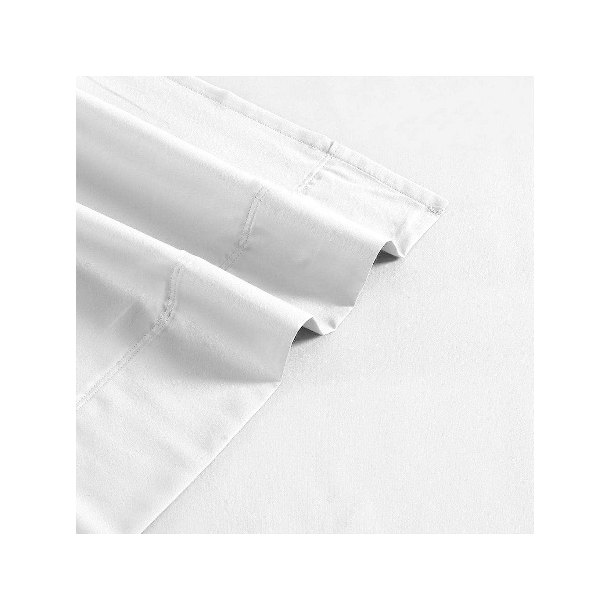Grand Estate Hotel Cotton Super-Soft Flat Sheet Set or Pillowcase Set, Whit