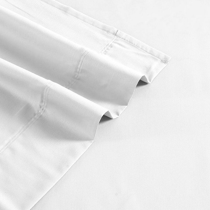 Grand Estate Hotel Premium Cotton Wrinkle-Resistant Pillowcase Set, White, 