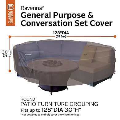 Classic Accessories Ravenna Water-Resistant General Purpose & Conversation Patio Cover