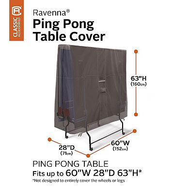 Classic Accessories Ravenna Water-Resistant Ping Pong Table Patio Cover