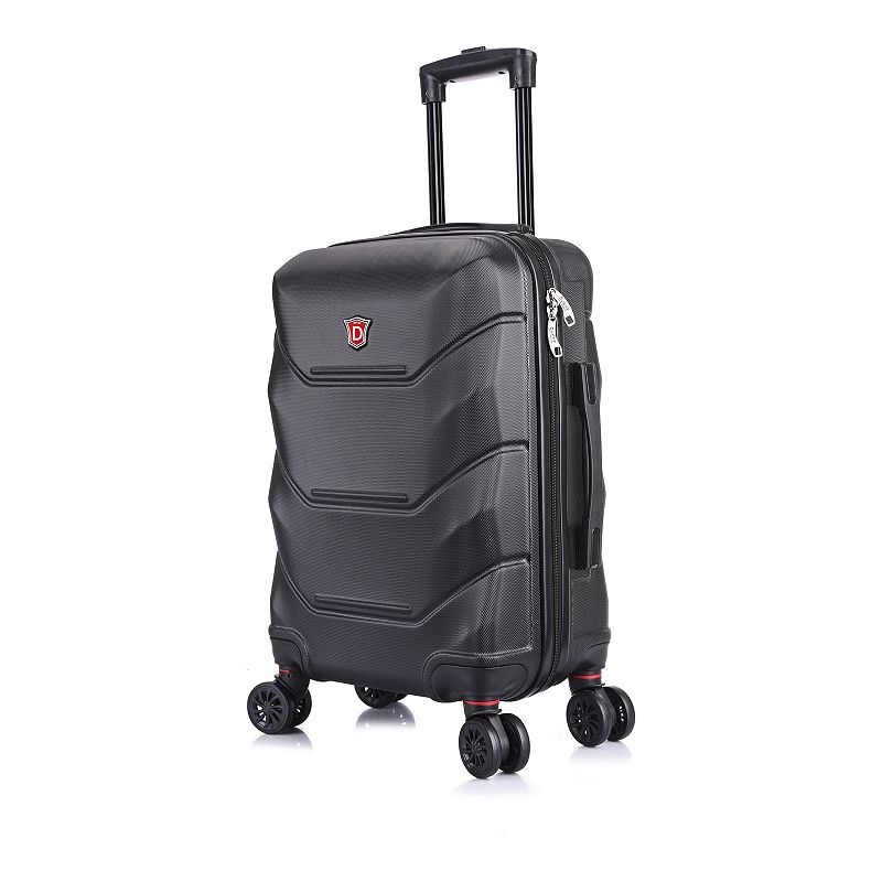 Dukap Zonix 20-Inch Hardside Carry-On Luggage, Black, 20 Carryon