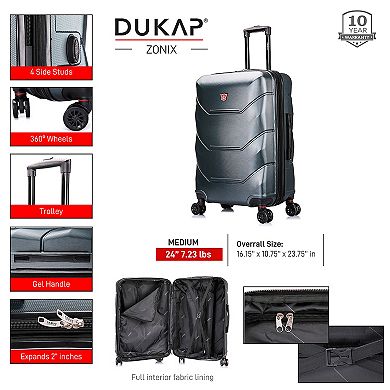 Dukap Zonix 26-Inch Hardside Spinner Luggage