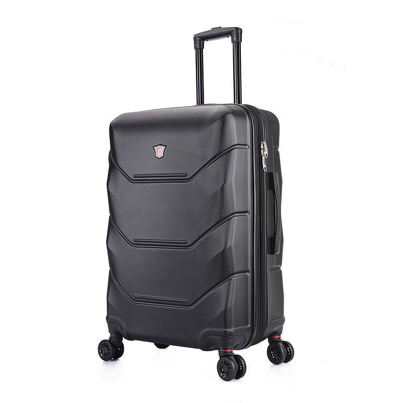 Dukap Zonix 26-Inch Hardside Spinner Luggage, Black, 26 INCH