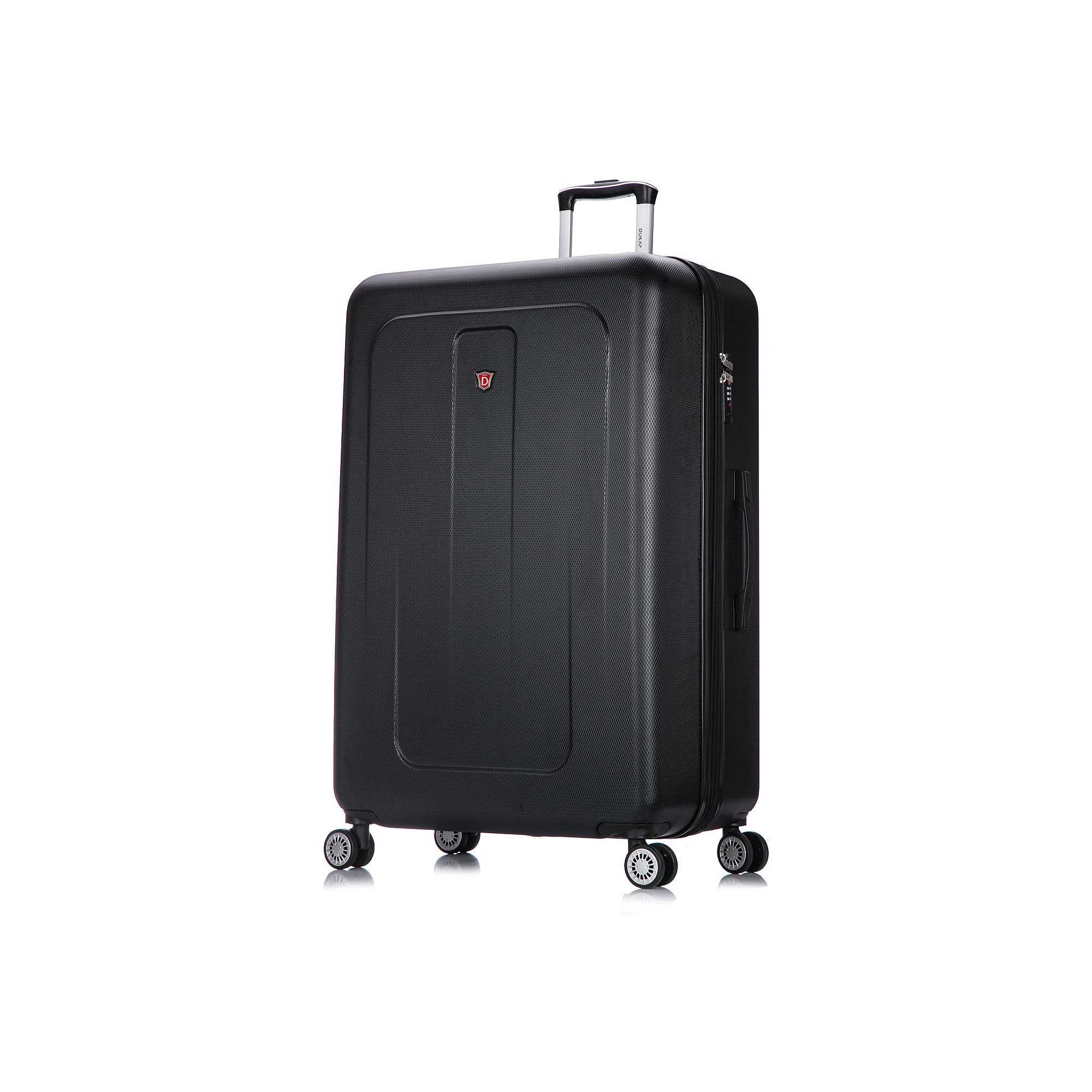 Dukap Crypto 32-Inch Hardside Spinner Luggage, Black