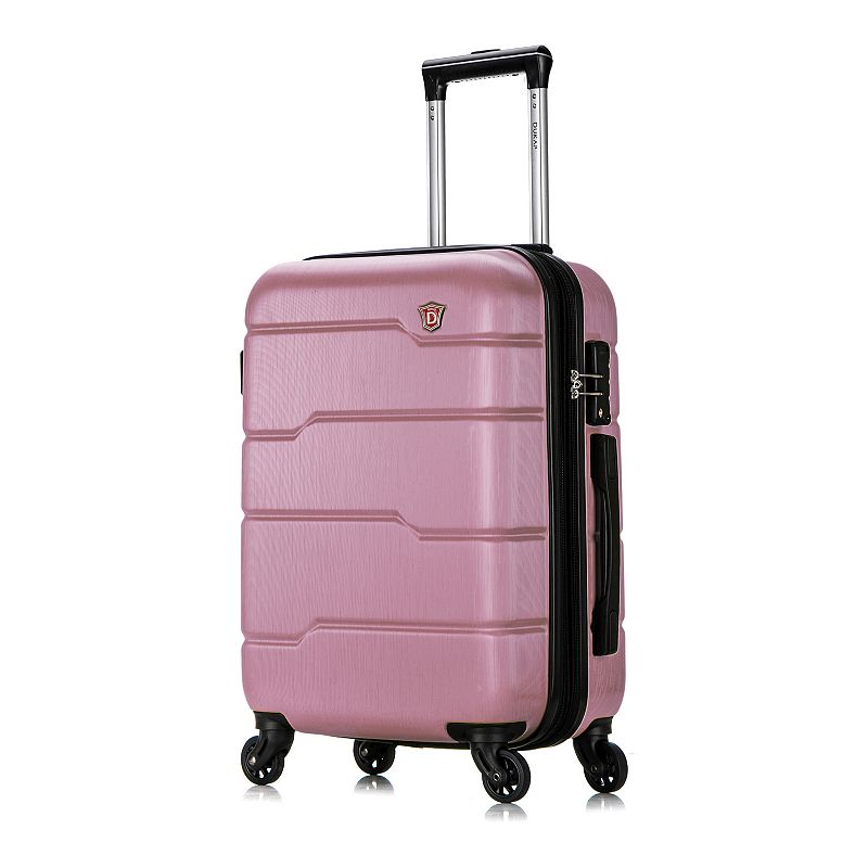 Dukap Rodez 20-Inch Carry-On Hardside Spinner Luggage, Pink, 20 Carryon