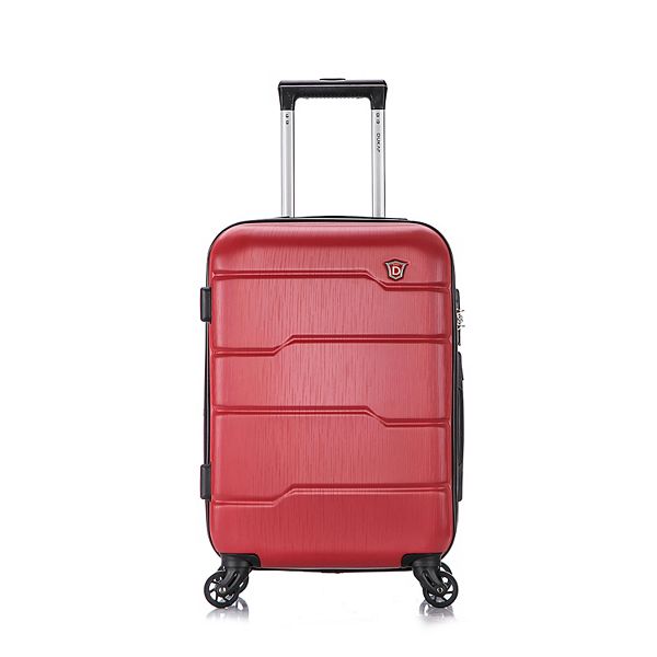 Dukap Rodez 20-Inch Carry-On Hardside Spinner Luggage - Red