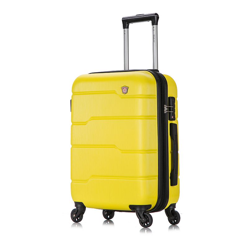 Dukap Rodez 20-Inch Carry-On Hardside Spinner Luggage, Yellow, 20 Carryon