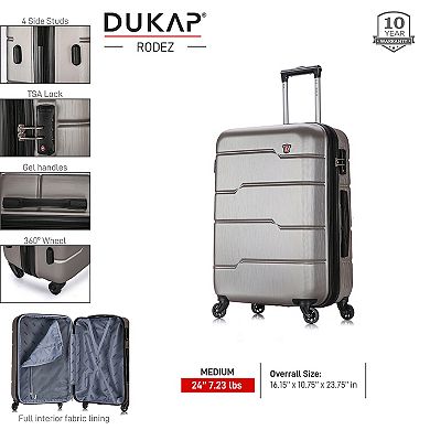 Dukap Rodez 24-Inch Hardside Spinner Luggage