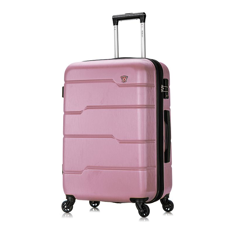Dukap Rodez 24-Inch Hardside Spinner Luggage, Pink, 24 INCH
