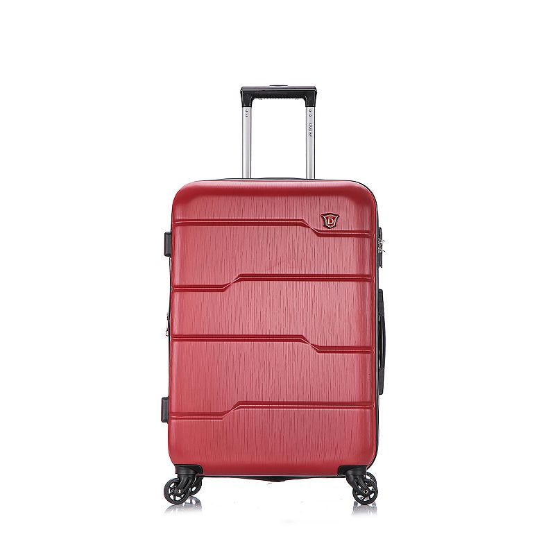 Dukap Rodez 24-Inch Hardside Spinner Luggage, Red