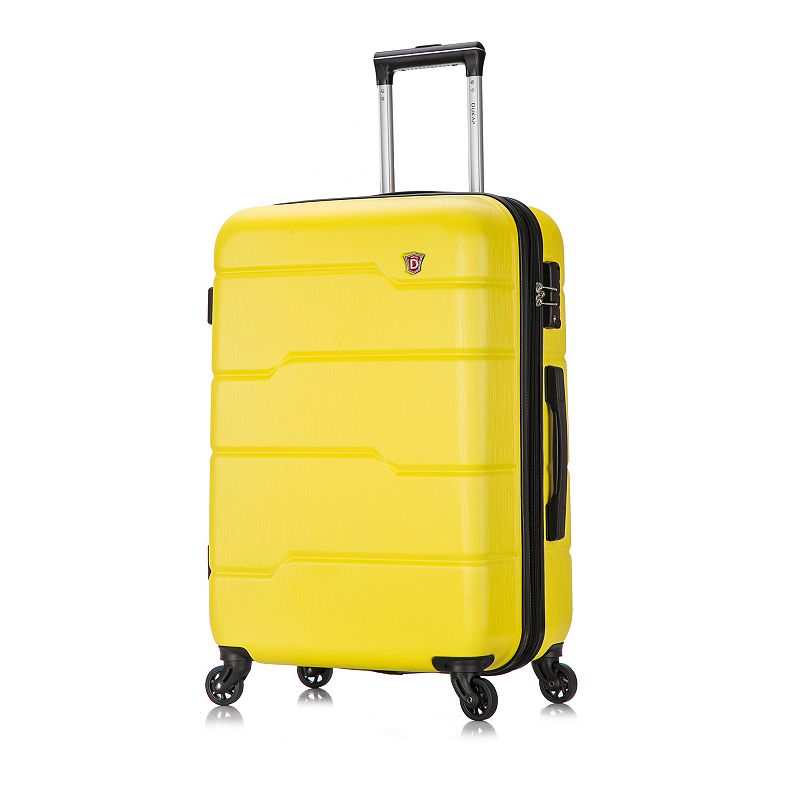 Dukap Rodez 24-Inch Hardside Spinner Luggage, Yellow, 24 INCH
