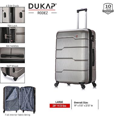 Dukap Rodez 28-Inch Hardside Spinner Luggage