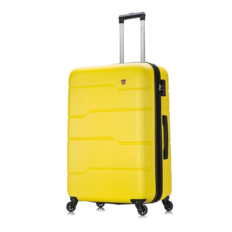 Dukap Rodez 28-Inch Hardside Spinner Luggage, Yellow, 28 INCH