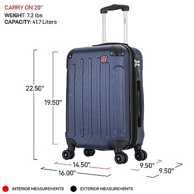 Dukap Intely 20-Inch Carry-On Hardside Spinner Luggage