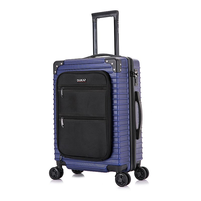 Dukap Tour 20-Inch Carry-On Hardside Spinner Luggage, Blue, 20 Carryon