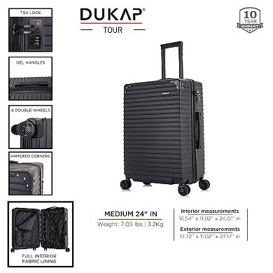 Dukap Tour 24-Inch Hardside Spinner Luggage