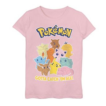 Girls 7-16 Pokemon "Gotta Catch 'em All" Group Graphic Tee
