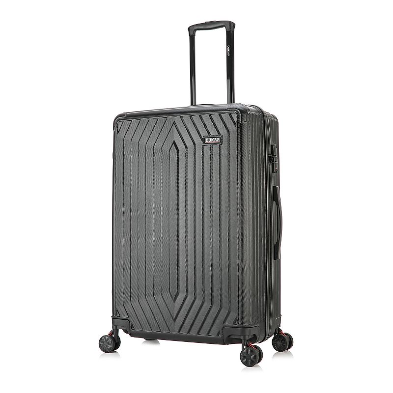 Dukap Stratos 28-Inch Hardside Spinner Luggage, Black, 28 INCH