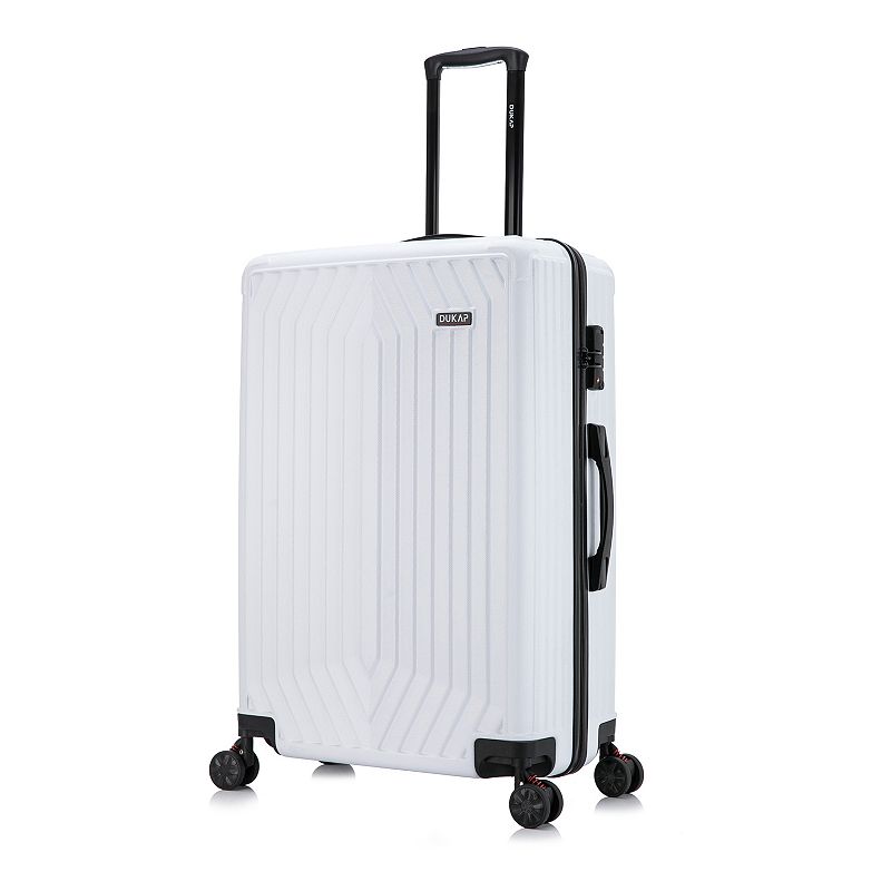 Dukap Stratos 28-Inch Hardside Spinner Luggage, White, 28 INCH