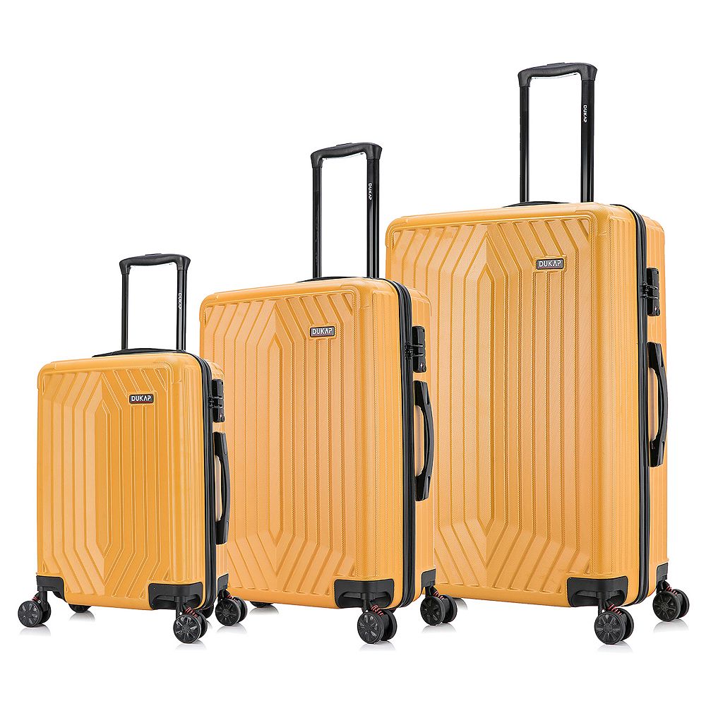Dukap Stratos 3-Piece Hardside Spinner Luggage Set