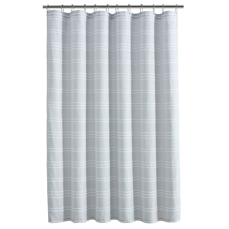 Koolaburra by UGG Shibori Wren Shower Curtain, Grey, 72X72