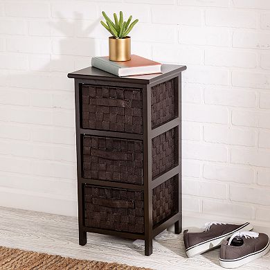 Honey-Can-Do Small Storage Woven End Table