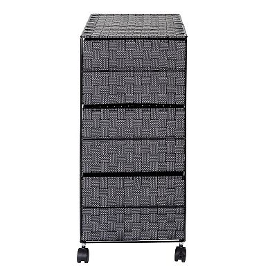 Honey-Can-Do 3-Drawer Woven Home Office Organizer 