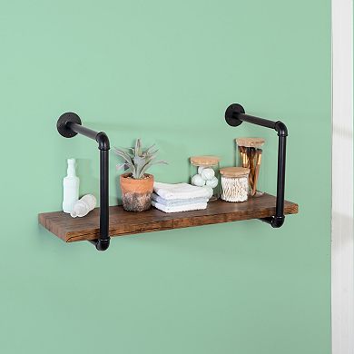 Honey-Can-Do Industrial Wall Shelf