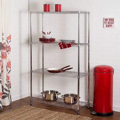 Honey-Can-Do Adjustable 4-Shelf Heavy Duty Shelving Unit