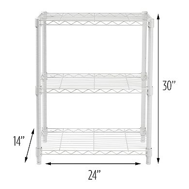 Honey-Can-Do 3-Shelf Heavy Duty Adjustable Shelving Unit