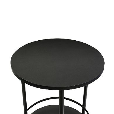 Honey-Can-Do 2-Tier Round End Table