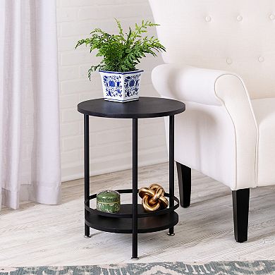 Honey-Can-Do 2-Tier Round End Table
