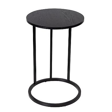 Honey-Can-Do Round C-Shape End Table