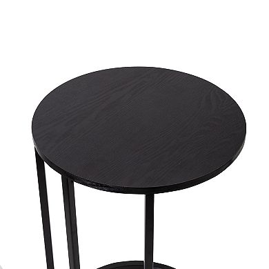 Honey-Can-Do Round C-Shape End Table