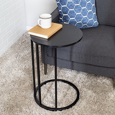 Honey-Can-Do Round C-Shape End Table