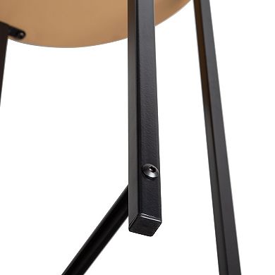 Honey-Can-Do X-Frame Round End Table